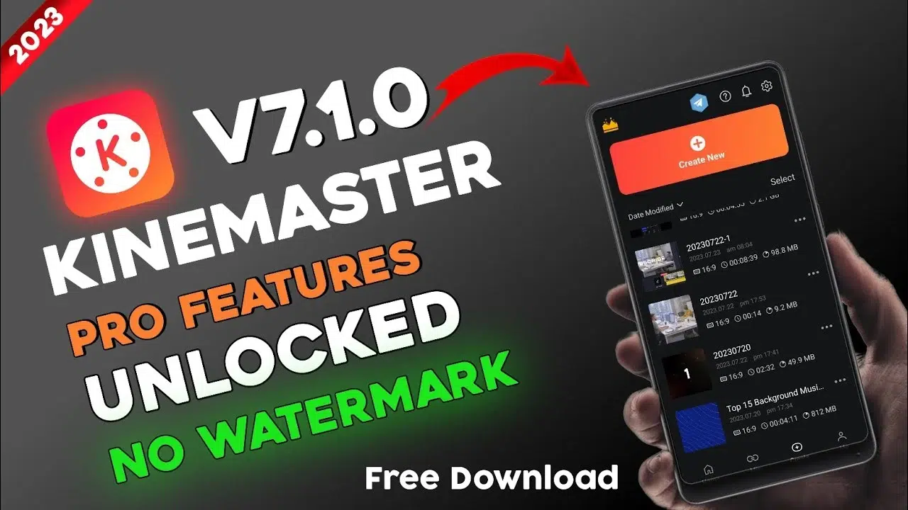 Download KineMaster Pro features unlocked for free.
